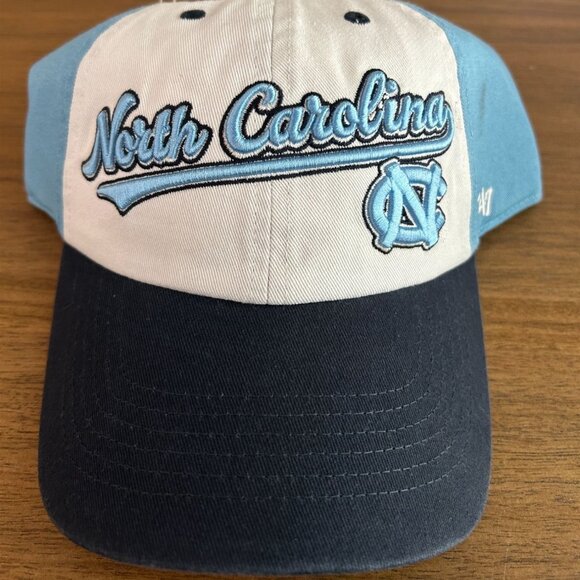 NEW North Carolina Tar Heels Adjustable Cotton Baseball Cap By '47 Brand - Picture 1 of 3